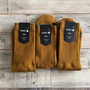 Stance Casual Socks 3-pack - Mustard Yellow